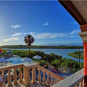 8 Bedroom villa with pool & seaview, near Acharavi, sleeps 16-18